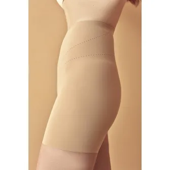 Penti, Pantaloni scurti modelatori cu talie inalta, Bej, XL