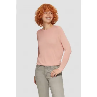 Q/S by s.Oliver, Pulover cu maneci raglan si aspect stralucitor, Piersica, L