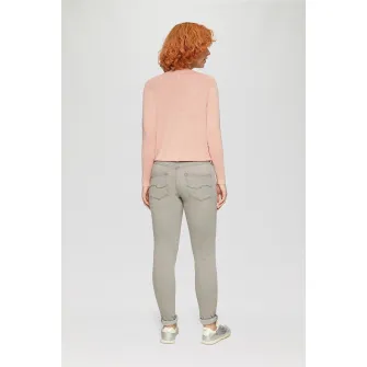 Q/S by s.Oliver, Pulover cu maneci raglan si aspect stralucitor, Piersica, L