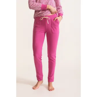 Soft & Seven BY SOFIAMAN, Trening lung de bumbac Kira, Alb, Roz aprins, M