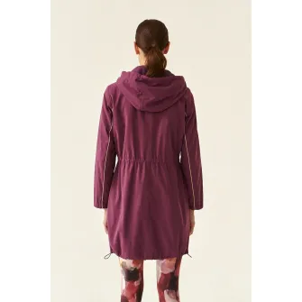 Tatuum, Jacheta parka cu gluga si talie ajustabila, Violet, 38