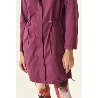 Tatuum, Jacheta parka cu gluga si talie ajustabila, Violet, 38