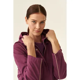 Tatuum, Jacheta parka cu gluga si talie ajustabila, Violet, 38