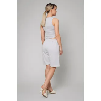 uFIT, Set de top si bermude, Gri deschis, S