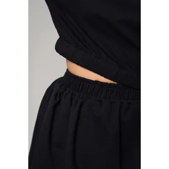 uFIT, Set de tricou si fusta, Negru, M-L