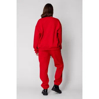 uFIT, Trening cu imprimeu text, Rosu vermillion, XS-S