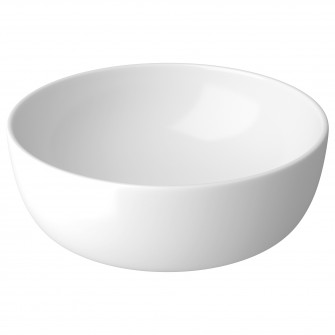 Lavoar (chiuveta baie) rotund Cersanit MODUO 40 K116-048, pentru blat, compatibil cu dulapuri/blaturi Moduo sau Crea, 44x15 cm, andacime 35.5 cm, Samota ceramica