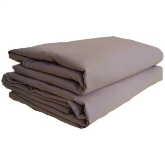 Set 2 bucati Husa pentru pilota Kotonia Home, 100% bumbac, Ranforce, 200x220 cm, maro