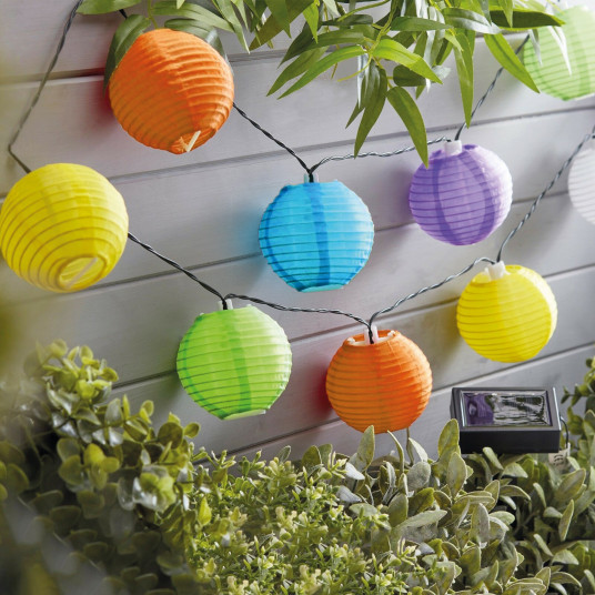 Elementary school famous bound Lampa solara de exterior pentru gradina Garden of Eden Lampion 11227B, 10 lampioane LED, lumina alb Elementary school famous bound Lampa solara de exterior pentru gradina Garden of Eden Lampion 11227B, 10 lampioane LED, lumina alb
