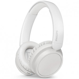 Casti On-Ear Philips TAH5209WT/00, Wireless, Bluetooth, Microfon, Autonomie 65 ore, Alb
