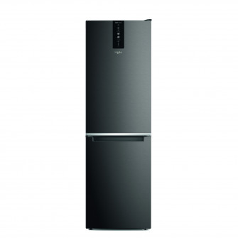 Frigider Whirlpool W7X 83T KS cu congelator inferior, H: 191 cm, 335 l, NoFrost, clasa energetica D, Negru