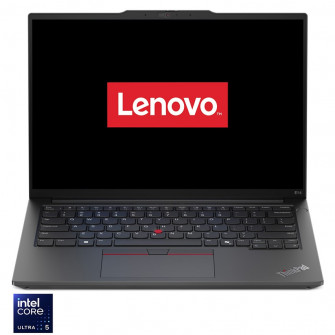 Laptop Lenovo ThinkPad E14 Gen 6 cu procesor Intel® Core™ Ultra 5 125U pana la 4.3 GHz, 14'', WUXGA, IPS, 16GB DDR5, 512GB SSD, Intel® Graphics, No OS, Black, 3Y Onsite upgrade