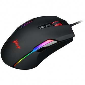 Mouse gaming, Gwings, GW9200m, 7200 dpi, 10 butoane, Senzor optic PIXART 3216, RGB, Negru