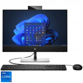 Sistem All-in-One HP ProOne 440 G9 cu procesor Intel® Core™ i7-13700T pana la 4.9GHz, 23.8'', Full HD, IPS, 16GB DDR4, 512GB SSD, Intel® UHD Graphics 770, Windows 11 Pro