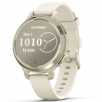 Smartwatch Garmin Lily 2 Active, 38mm, GPS, curea silicon, Lunar Gold/Bone