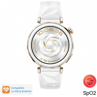 Smartwatch Huawei Watch GT 5 Pro, 42MM, Alb