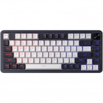 Tastatura gaming mecanica Bluetooth cu si fara fir Redragon Ucal Pro, iluminare RGB, Negru