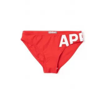 GULLIVER, Costum de baie din doua piese cu cupe triunghiulare, Rosu, Negru, Alb, 98-104 CM