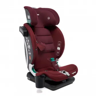 Scaun auto I-size U-Grow Goldfix Pro, isofix, 76-150 cm (9-36 kg), boxa bluetooth, rosu