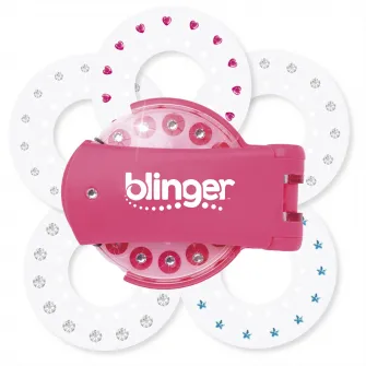 Set Blinger - Aplicator roz cu 75 pietre