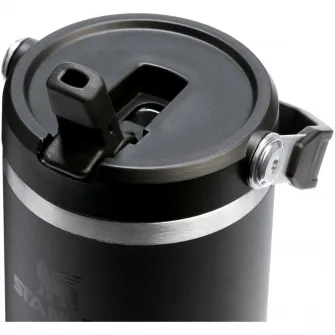 Cana termos cu pai pliabil Stanley The IceFlow Flip Straw 2.0 Tumbler 0.89L, 10-12043-071, negru