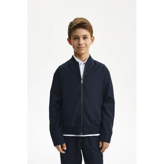 GULLIVER, Jacheta bomber cu maneci cazute, Bleumarin, 128 CM