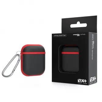 Husa de protectie Next One TPU Case pentru AirPods 1st&2nd, Red