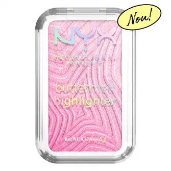 Iluminator pudra NYX Professional Makeup Buttermelt 15 U Butta Werk, formula cremoasa, 12H rezistenta, nu se estompeaza, 5 g