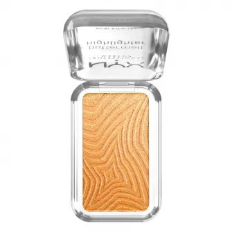 Iluminator pudra NYX Professional Makeup Buttermelt 30 Butta Bling, formula cremoasa, 12H rezistenta, nu se estompeaza, 5 g