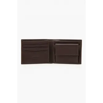 Levi's, Portofel pliabil de piele, Maro inchis