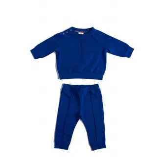 Naeve, Trening cu decolteu rotund - 2 Piese, Albastru royal, 86 CM