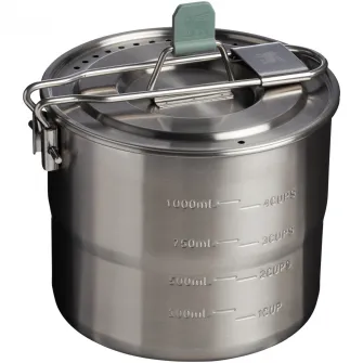 Set pentru gatit camping Stanley Wildfare Go Two Bowl Cook Set 1.1L, 10-09997-020, gri vernil