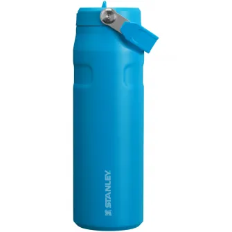 Sticla termos cu pai pliabil Stanley The IceFlow Bottle Flip Straw 2.0 0.07L, 10-11283-177, albastru