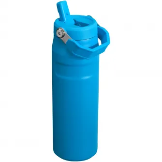 Sticla termos cu pai pliabil Stanley The IceFlow Bottle Flip Straw 2.0 0.07L, 10-11283-177, albastru