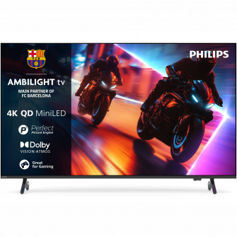 Televizor Philips AMBILIGHT tv QD-MiniLED 65MLED920, 164 cm, Smart TV, 4K Ultra HD, 100 Hz, Clasa F (Model 2025)