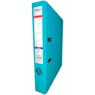 Biblioraft A4 plastifiat PP/PP 50 mm Optima Premium - turcoaz (6/set)