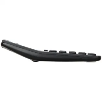 Calculator de birou MAUL ECO650, 12 digits, realizat din plastic reciclat, incarcare solara - negru