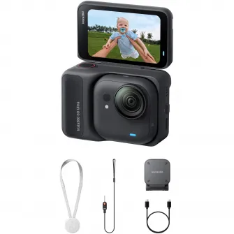 Camera Video Sport Insta360 GO Ultra, 4K60fps, Standard Bundle, Midnight Black