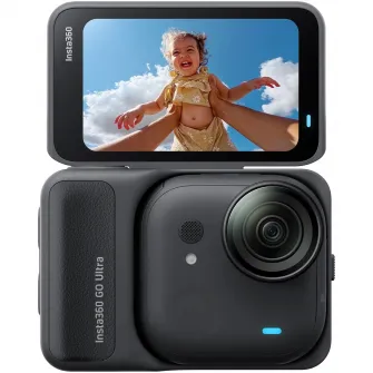 Camera Video Sport Insta360 GO Ultra, 4K60fps, Standard Bundle, Midnight Black