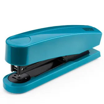 Capsator Novus B 2 color ID 2.0, 25 coli, capse 24/6, 26/6, adancime 6.5 cm, bright petrol
