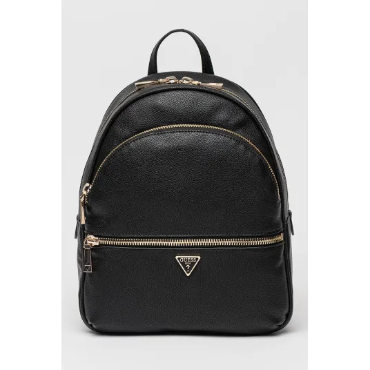 GUESS, Rucsac de piele ecologica Manhattan, Negru