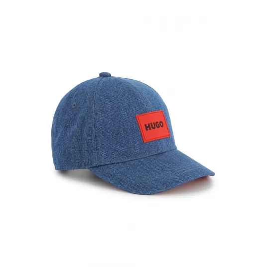 HUGO, Sapca baseball din denim, Albastru prafuit, 52 CM