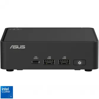 Mini PC Asus NUC 15 Pro SLIM Kit/RNUC15CRKC500002 cu procesor Intel® Core™ 5 210H pana la 4.8GHz, fara RAM, fara stocare, Intel® Arc™ graphics, No OS, EU cord, Black