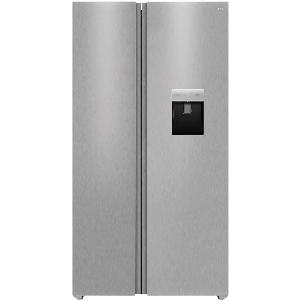 Side by Side TCL RP631SLE1, 634 L, Total No Frost, Compresor Inverter, AAT, Swing Flow, Dispenser Apa, Clasa E, Gri