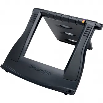 Suport pentru laptop Kensington EQ SmartFit Easy Riser, cu spatiu pentru racire, plastic partial reciclat, negru
