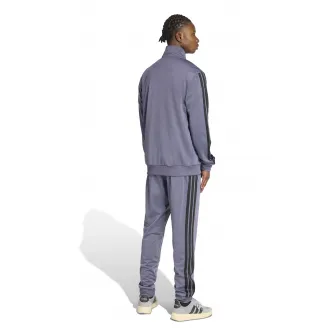 adidas Sportswear, Trening cu logo, Negru, Lila, L
