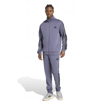 adidas Sportswear, Trening cu logo, Negru, Lila, L