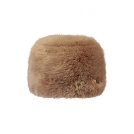 Barts, Caciula unisex de blana sintetica Josh, Maro camel