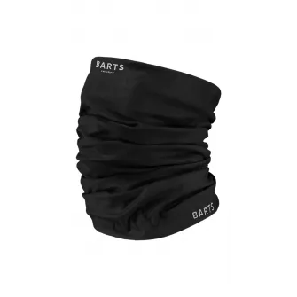 Barts, Fular circular unisex cu logo pentru ski, Negru