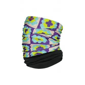 Barts, Guler din fleece cu model circular, Multicolor